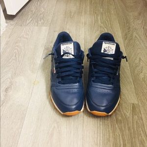 Blue/Tan/White 9.5 Reebok Classic